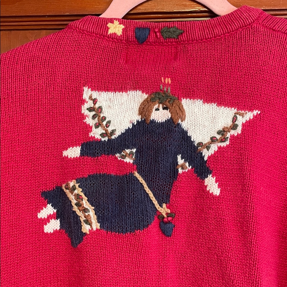 Quacker Factory Red Festive Cardigan - Picture 4 of 4